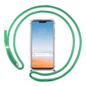 Funda Colgante Transparente para Lg G7 Thinq con Cordon Verde Agua