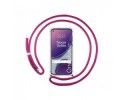 Funda Colgante Transparente para OnePlus 8T 5G con Cordon Rosa Fucsia