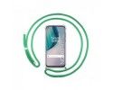 Funda Colgante Transparente para OnePlus Nord N10 5G con Cordon Verde Agua