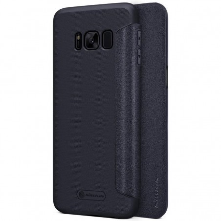 Funda Flip Negra Nillkin Modelo Sparkle para Samsung Galaxy S8 Plus