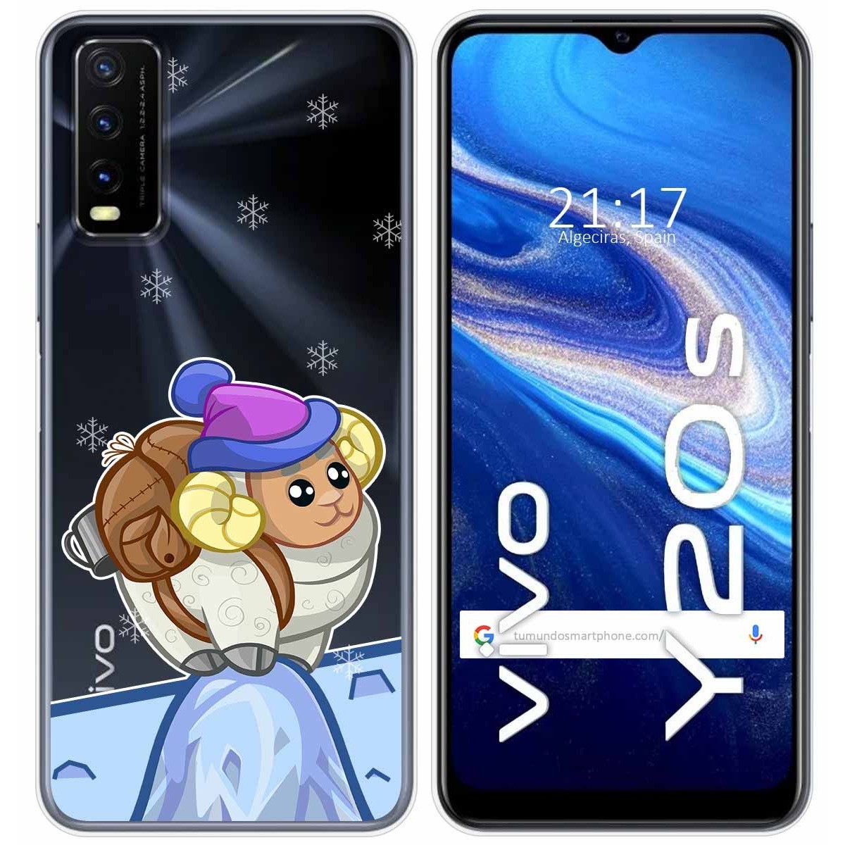 Funda Gel Transparente para Vivo Y20s / Y11s diseño Cabra Dibujos