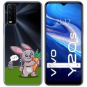 Funda Gel Transparente para Vivo Y20s / Y11s diseño Conejo Dibujos