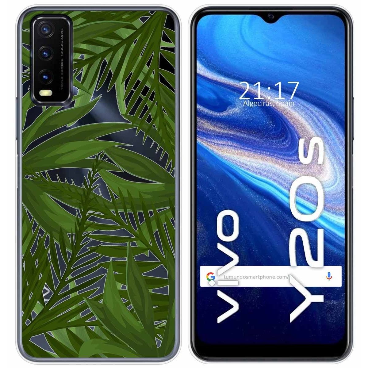 Funda Gel Transparente para Vivo Y20s / Y11s diseño Jungla Dibujos