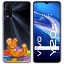 Funda Gel Transparente para Vivo Y20s / Y11s diseño Leopardo Dibujos
