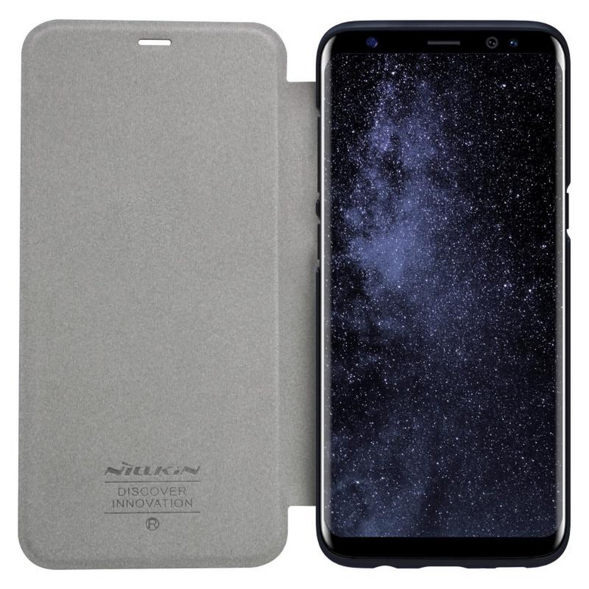 Funda Flip Negra Nillkin Modelo Sparkle para Samsung Galaxy S8 Plus