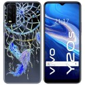 Funda Gel Transparente para Vivo Y20s / Y11s diseño Plumas Dibujos