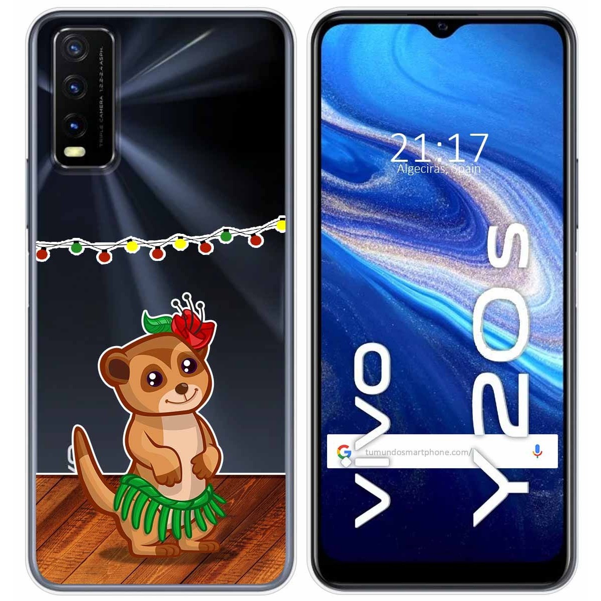 Funda Gel Transparente para Vivo Y20s / Y11s diseño Suricata Dibujos