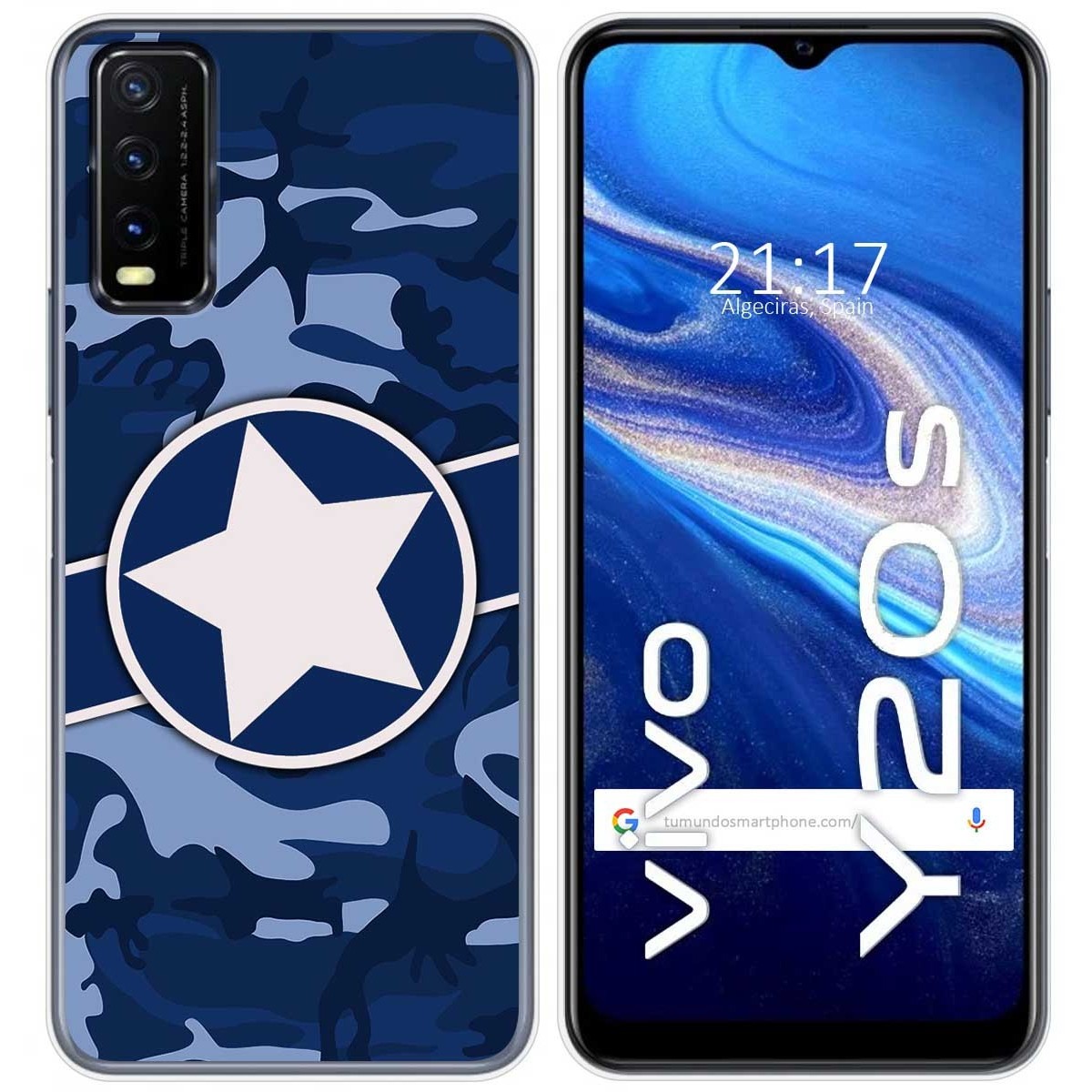 Funda Gel Tpu para Vivo Y20s / Y11s diseño Camuflaje 03 Dibujos