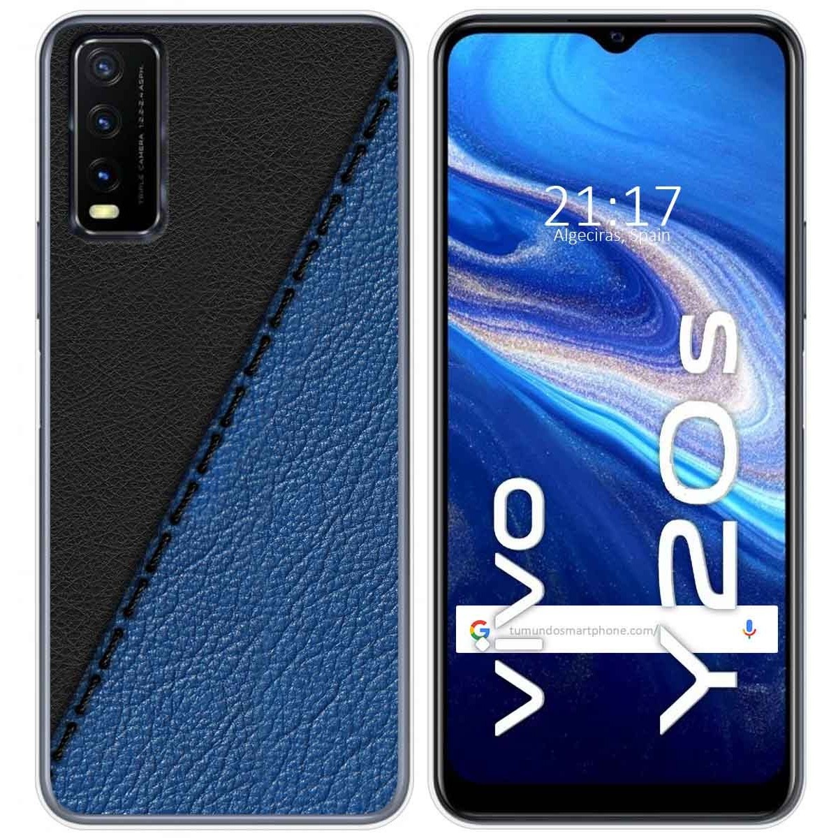 Funda Gel Tpu para Vivo Y20s / Y11s diseño Cuero 02 Dibujos