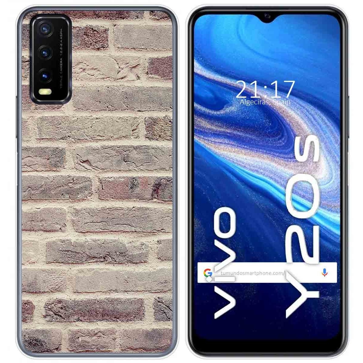 Funda Gel Tpu para Vivo Y20s / Y11s diseño Ladrillo 01 Dibujos