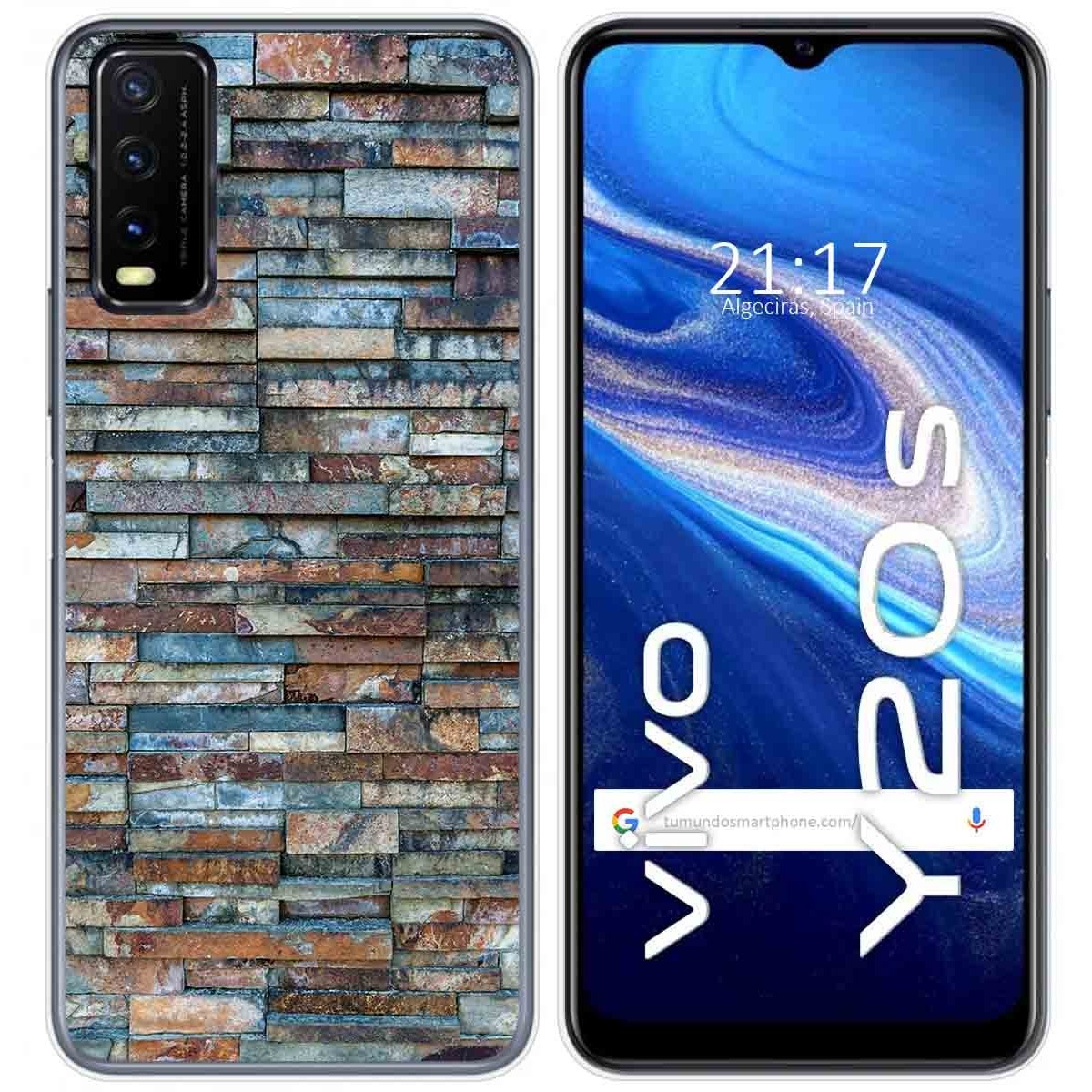 Funda Gel Tpu para Vivo Y20s / Y11s diseño Ladrillo 05 Dibujos
