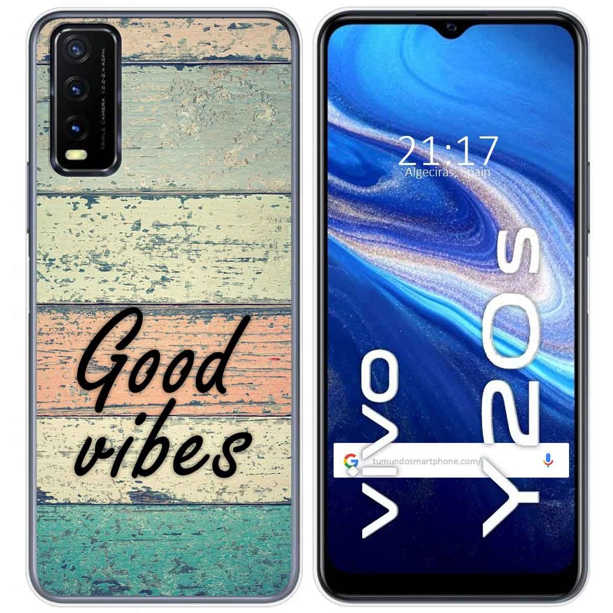 Funda Gel Tpu para Vivo Y20s / Y11s diseño Madera 01 Dibujos