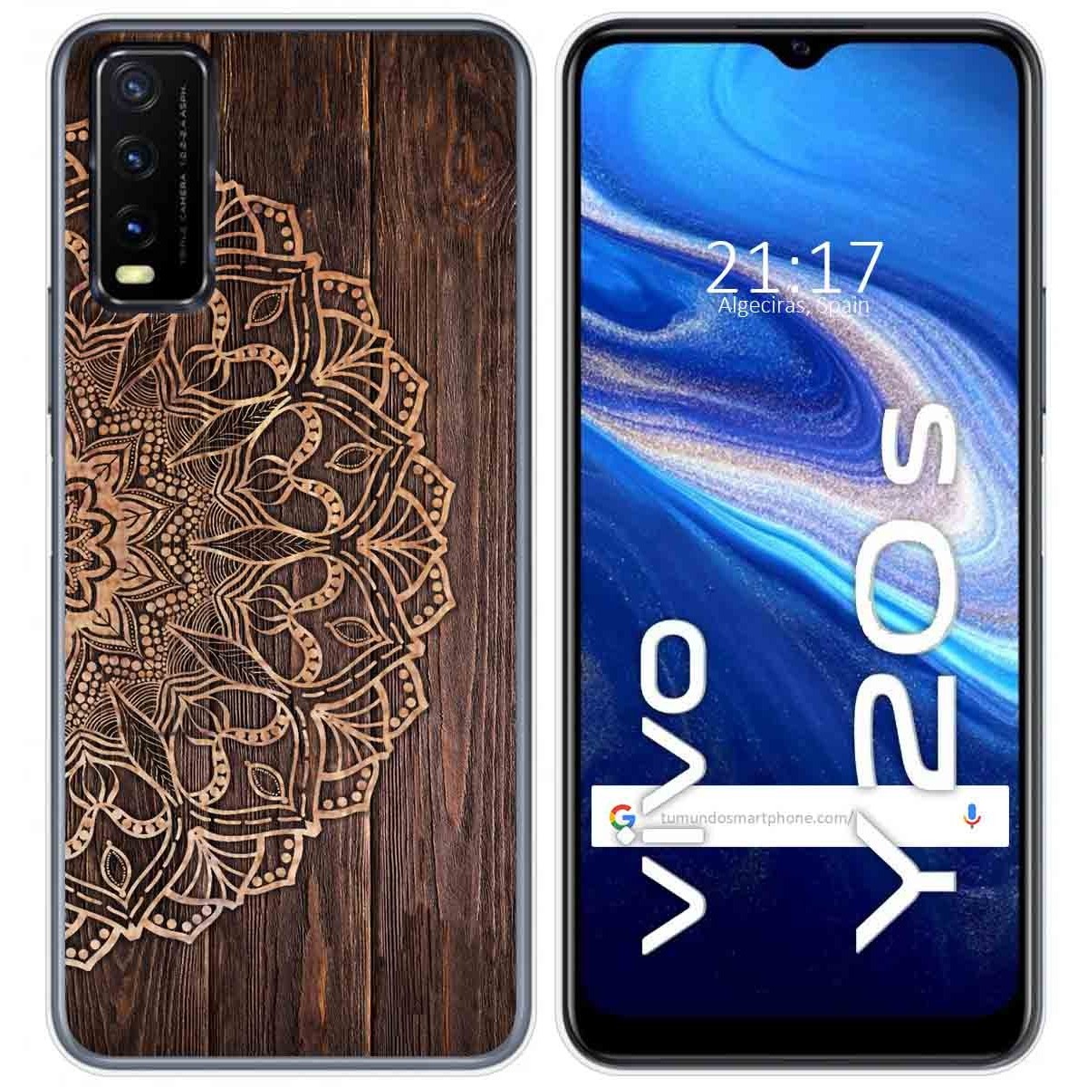 Funda Gel Tpu para Vivo Y20s / Y11s diseño Madera 06 Dibujos