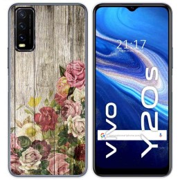 Funda Gel Tpu para Vivo Y20s / Y11s diseño Madera 08 Dibujos