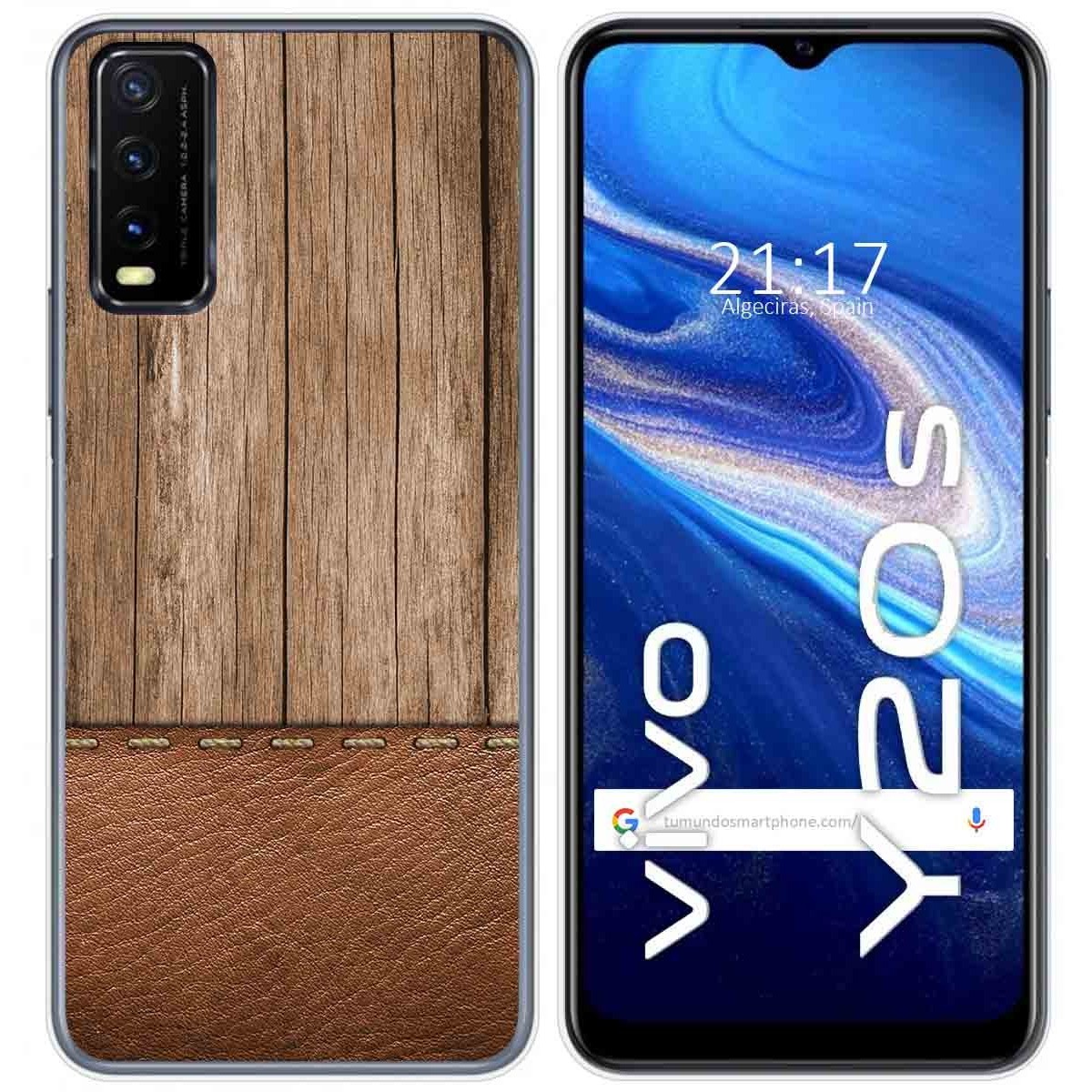 Funda Gel Tpu para Vivo Y20s / Y11s diseño Madera 09 Dibujos