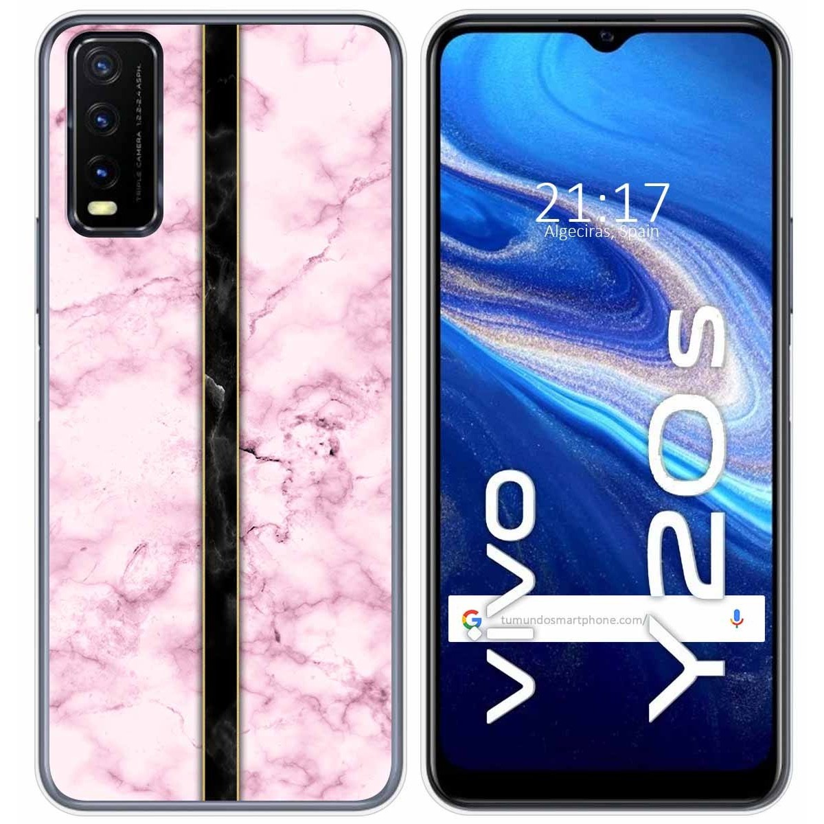 Funda Gel Tpu para Vivo Y20s / Y11s diseño Mármol 04 Dibujos