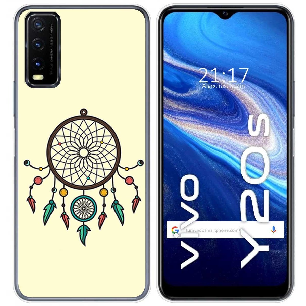 Funda Gel Tpu para Vivo Y20s / Y11s diseño Atrapasueños Dibujos