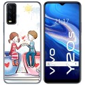 Funda Gel Tpu para Vivo Y20s / Y11s diseño Café Dibujos