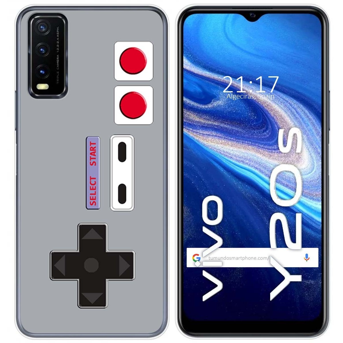 Funda Gel Tpu para Vivo Y20s / Y11s diseño Consola Dibujos