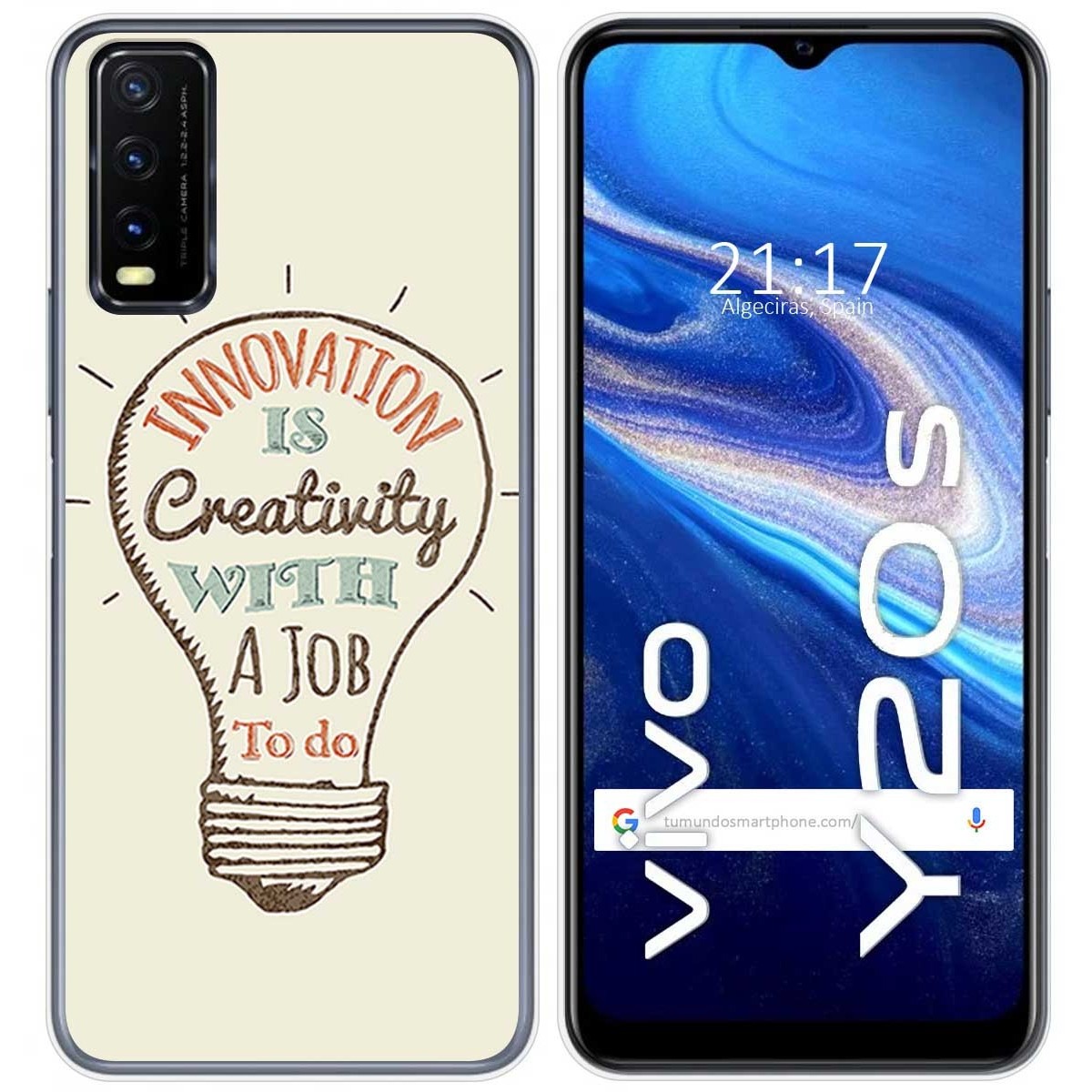Funda Gel Tpu para Vivo Y20s / Y11s diseño Creativity Dibujos