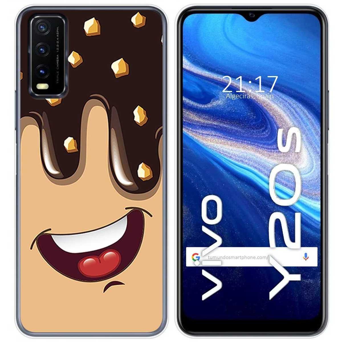 Funda Gel Tpu para Vivo Y20s / Y11s diseño Helado Chocolate Dibujos