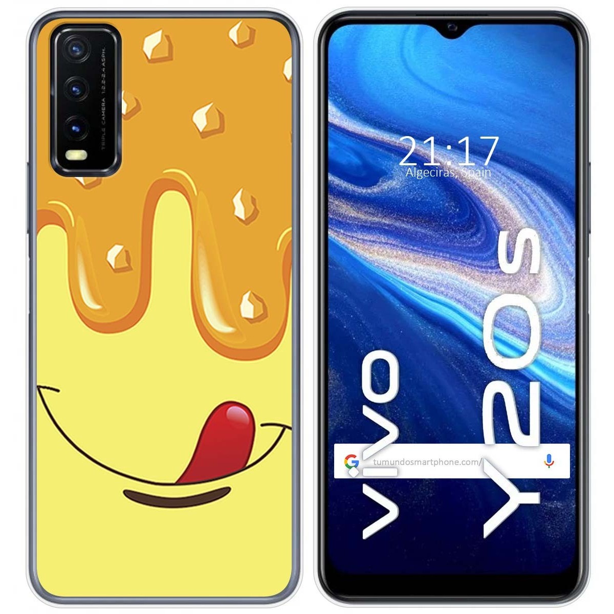 Funda Gel Tpu para Vivo Y20s / Y11s diseño Helado Vainilla Dibujos