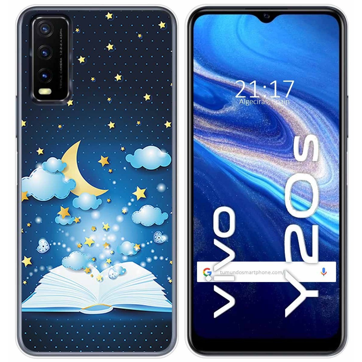 Funda Gel Tpu para Vivo Y20s / Y11s diseño Libro Cuentos Dibujos