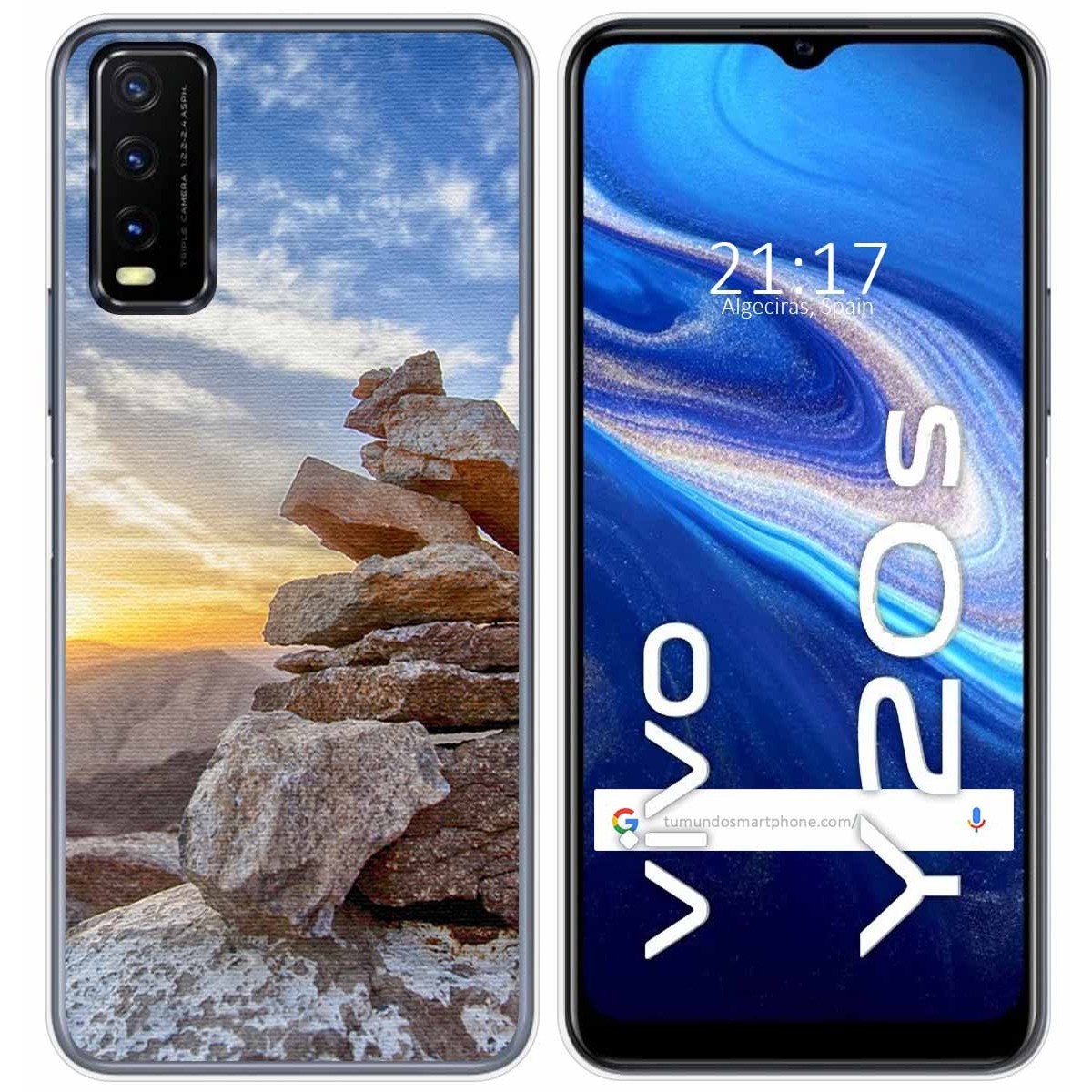 Funda Gel Tpu para Vivo Y20s / Y11s diseño Sunset Dibujos