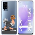 Funda Gel Transparente para Vivo X51 5G diseño Avestruz Dibujos