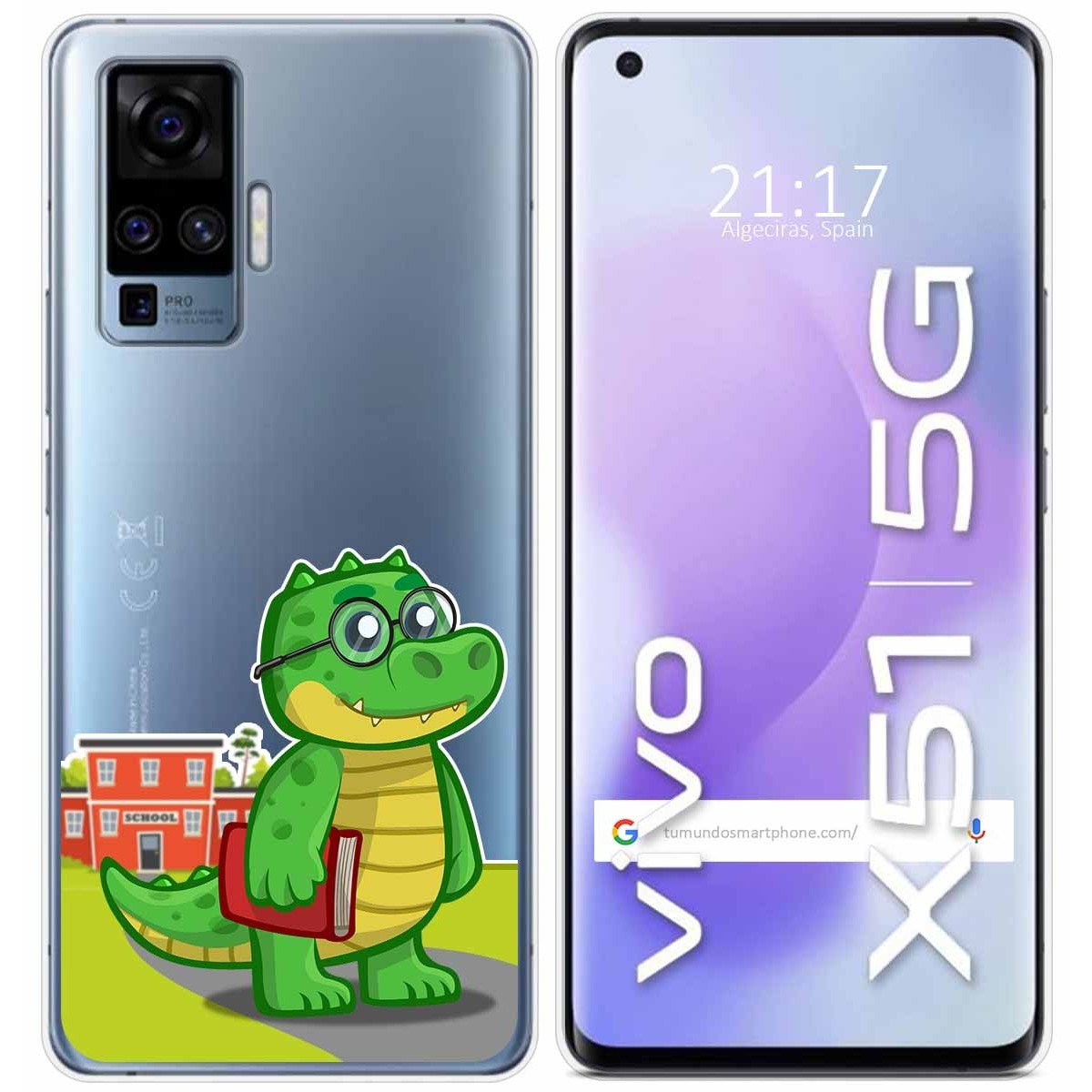 Funda Gel Transparente para Vivo X51 5G diseño Coco Dibujos