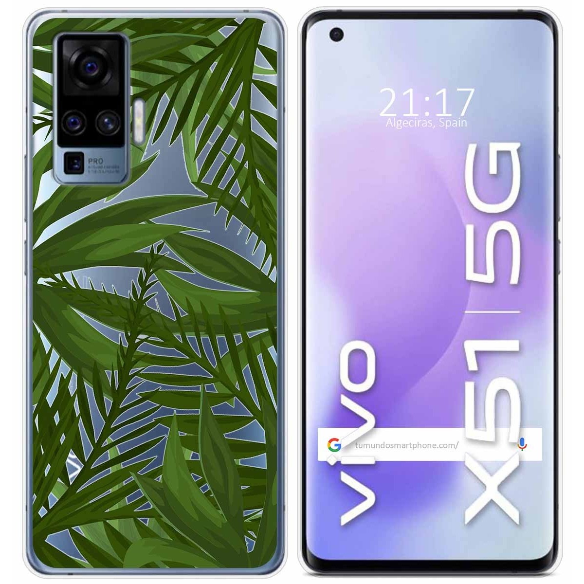 Funda Gel Transparente para Vivo X51 5G diseño Jungla Dibujos