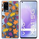 Funda Gel Transparente para Vivo X51 5G diseño Otoño Dibujos