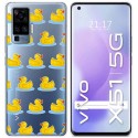 Funda Gel Transparente para Vivo X51 5G diseño Pato Dibujos