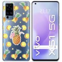 Funda Gel Transparente para Vivo X51 5G diseño Piña Dibujos
