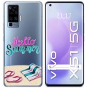 Funda Gel Transparente para Vivo X51 5G diseño Summer Dibujos