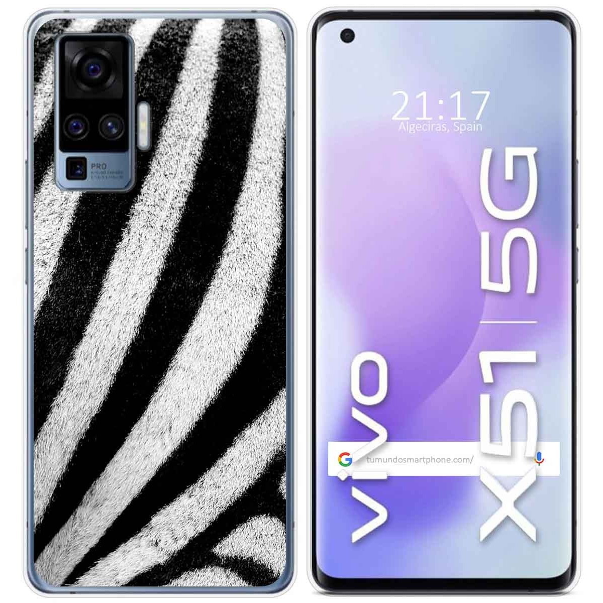 Funda Gel Tpu para Vivo X51 5G diseño Animal 02 Dibujos