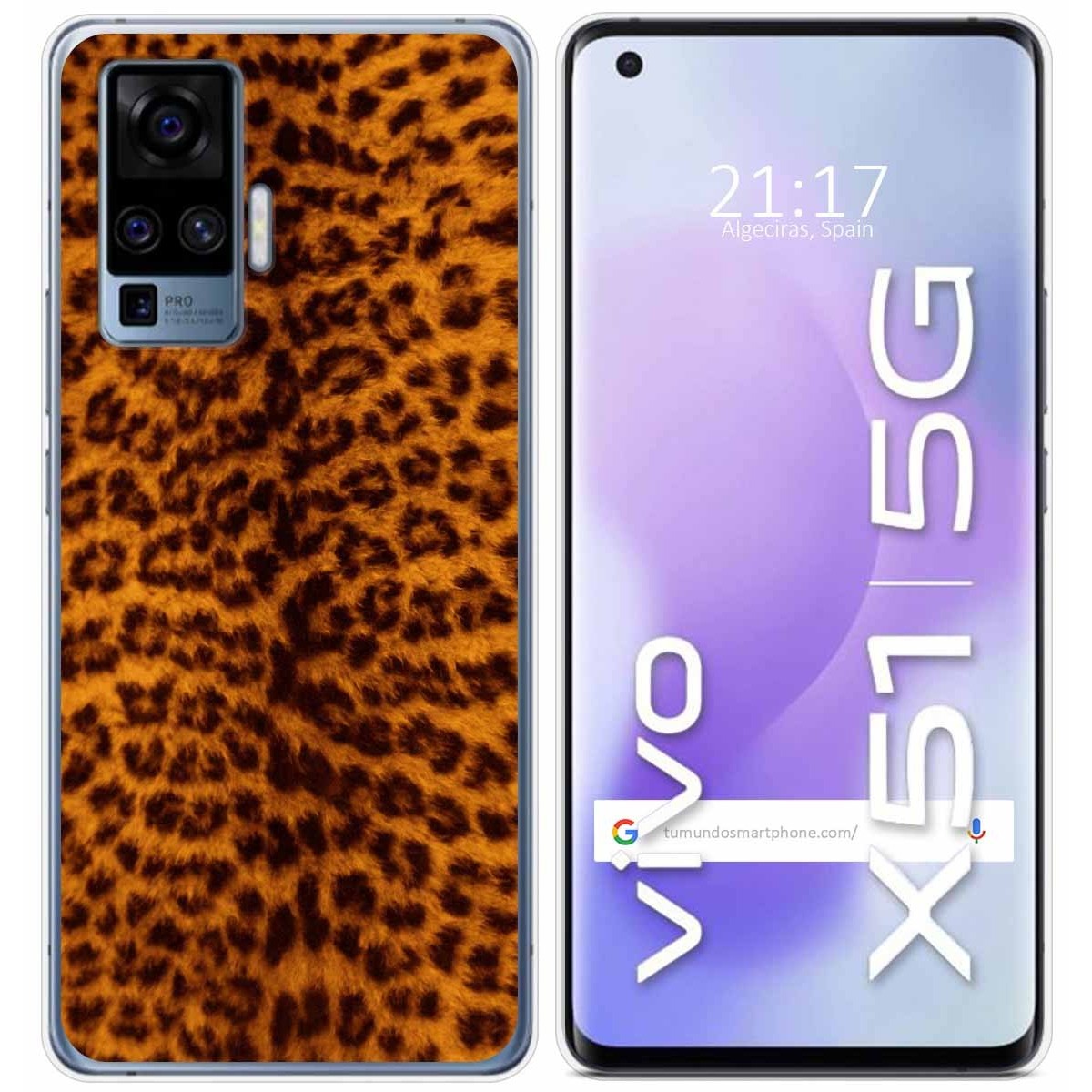 Funda Gel Tpu para Vivo X51 5G diseño Animal 03 Dibujos