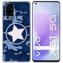Funda Gel Tpu para Vivo X51 5G diseño Camuflaje 03 Dibujos