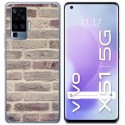 Funda Gel Tpu para Vivo X51 5G diseño Ladrillo 01 Dibujos