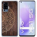 Funda Gel Tpu para Vivo X51 5G diseño Madera 06 Dibujos