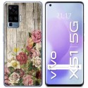 Funda Gel Tpu para Vivo X51 5G diseño Madera 08 Dibujos
