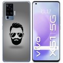 Funda Gel Tpu para Vivo X51 5G diseño Barba Dibujos