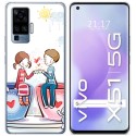 Funda Gel Tpu para Vivo X51 5G diseño Café Dibujos