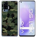 Funda Gel Tpu para Vivo X51 5G diseño Camuflaje Dibujos