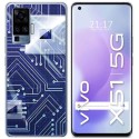 Funda Gel Tpu para Vivo X51 5G diseño Circuito Dibujos