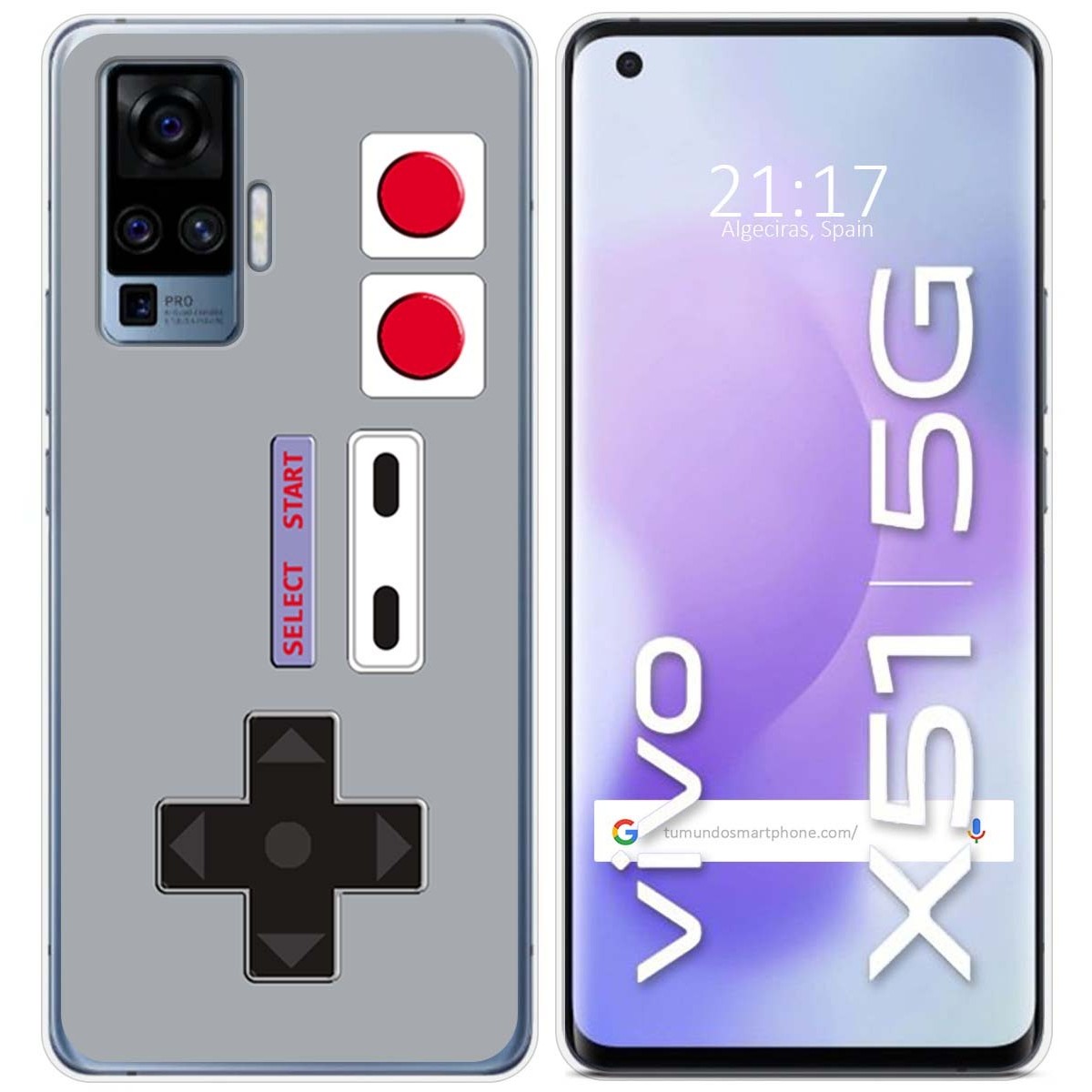 Funda Gel Tpu para Vivo X51 5G diseño Consola Dibujos