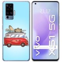 Funda Gel Tpu para Vivo X51 5G diseño Furgoneta Dibujos
