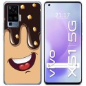 Funda Gel Tpu para Vivo X51 5G diseño Helado Chocolate Dibujos