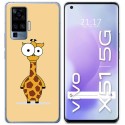 Funda Gel Tpu para Vivo X51 5G diseño Jirafa Dibujos