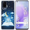 Funda Gel Tpu para Vivo X51 5G diseño Libro Cuentos Dibujos